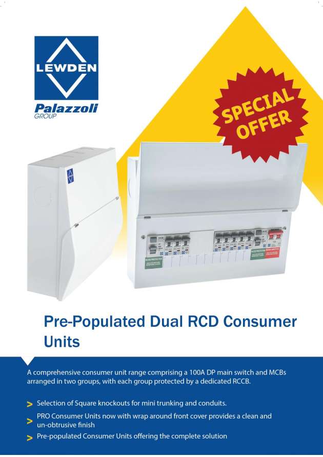 Pre-Populated Dual RCD Consumer Units - Promo While Stocks Last