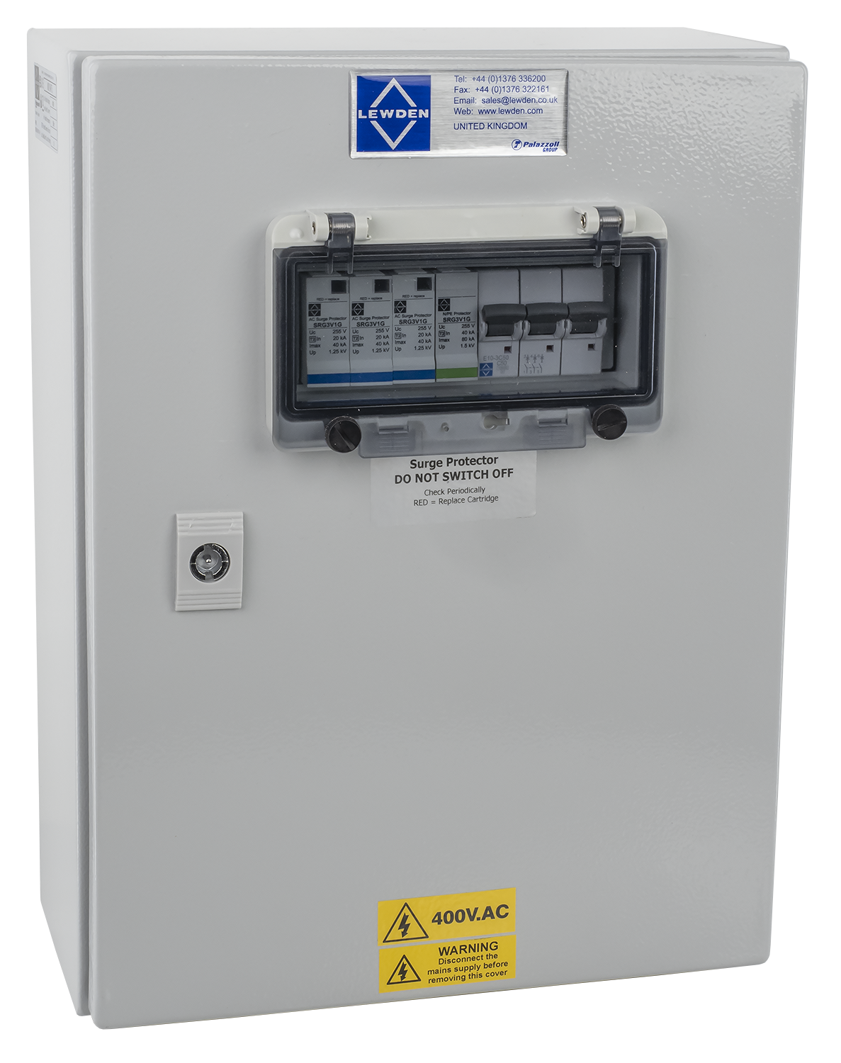 Three Phase Surge Protection Enclosure Lewden